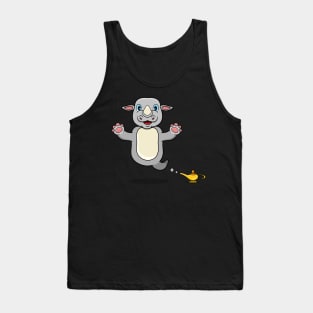 Cute Rhino Ghost and Flying Tank Top